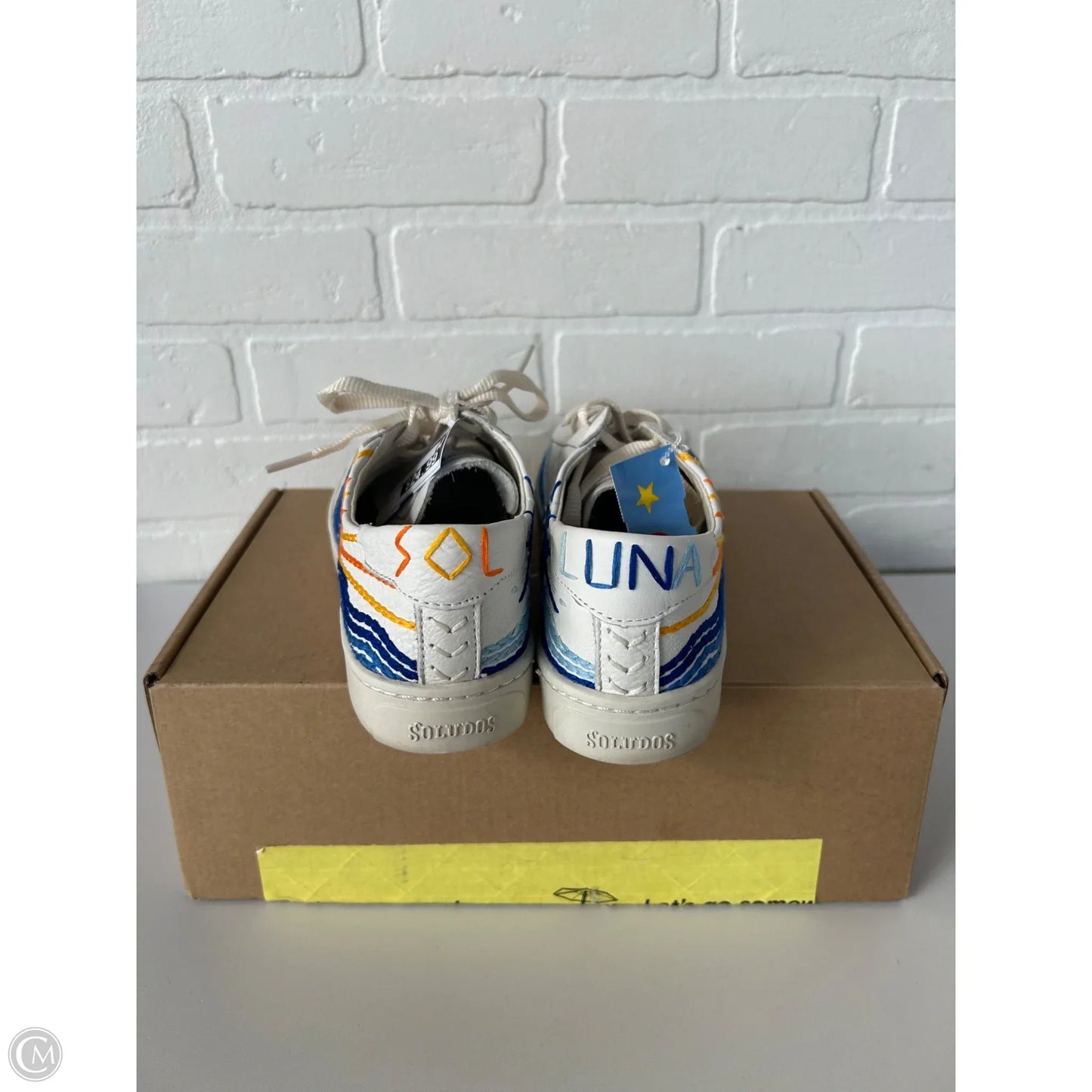 Shoes Sneakers By Soludos In Blue & White, Size: 8.5