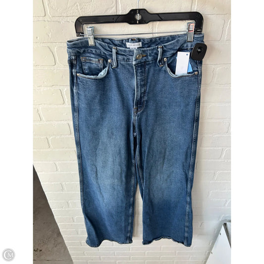 Jeans Wide Leg By Good American In Blue Denim, Size: 8