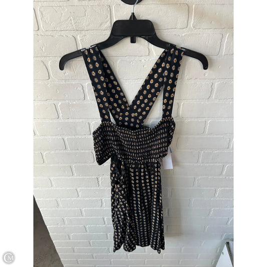 Dress Casual Short By Anthropologie In Black & Yellow, Size: L