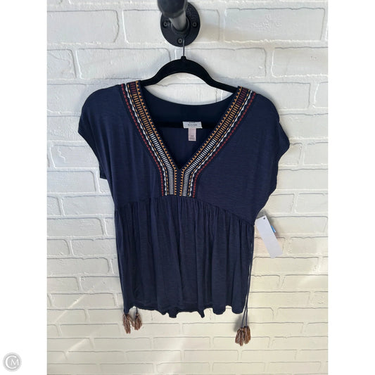 Top Sleeveless By Knox Rose In Blue & Orange, Size: Xs