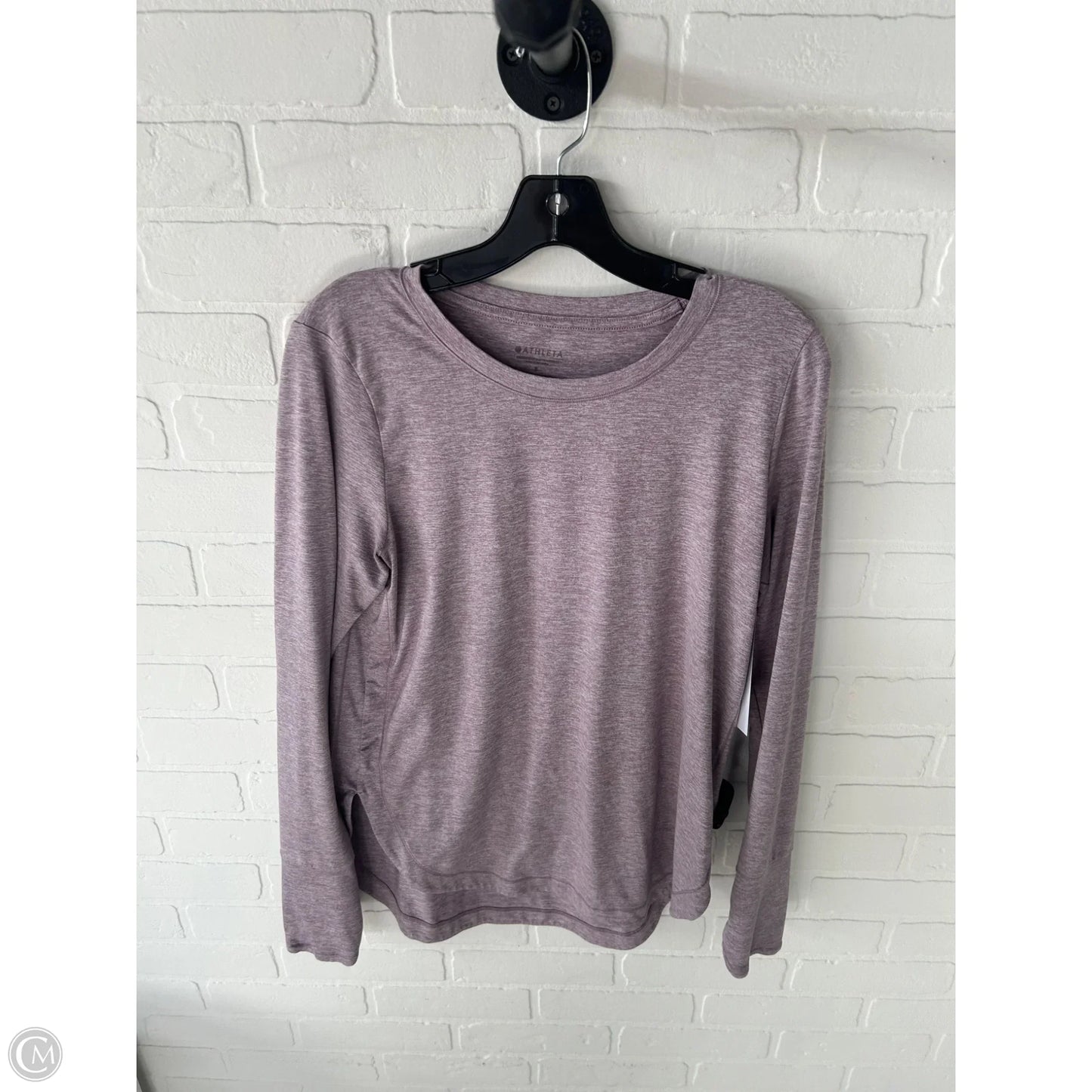 Athletic Top Long Sleeve Crewneck By Athleta In Purple, Size: S