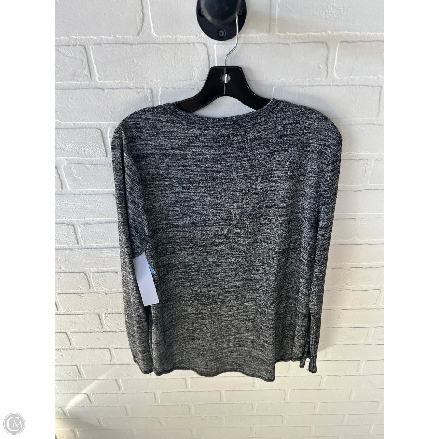 Top Long Sleeve By Tahari In Black, Size: L