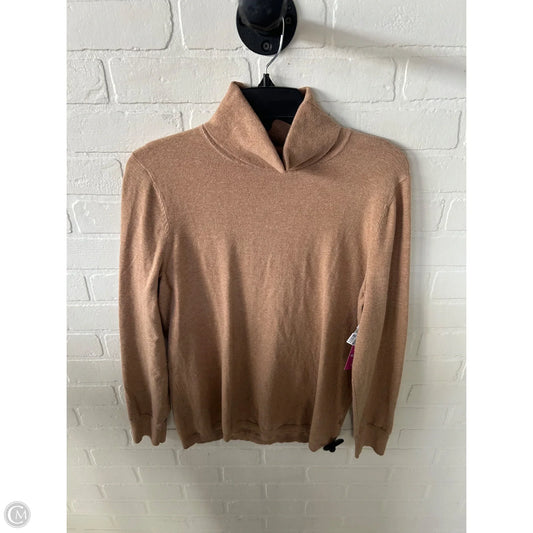 Sweater By Talbots In Tan, Size: L