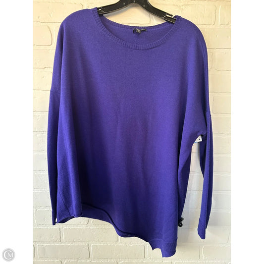 Sweater By Eileen Fisher In Purple, Size: M