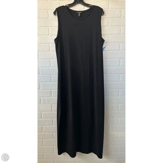 Dress Casual Maxi By Eileen Fisher In Black, Size: L