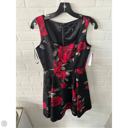 Dress Party Midi By White House Black Market In Black & Red, Size: S