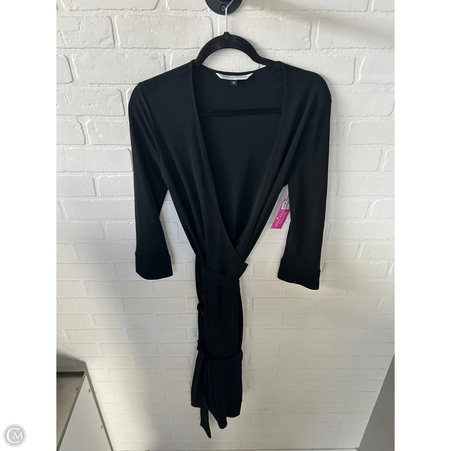 Dress Designer By Diane Von Furstenberg In Black, Size: L