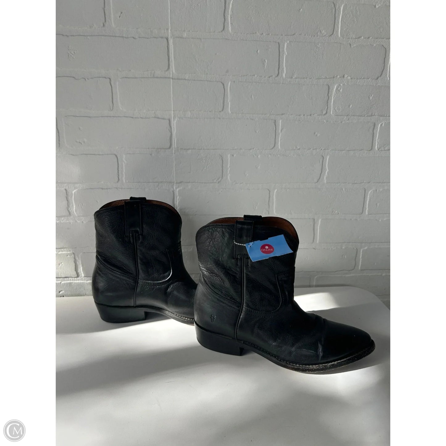 Boots Designer By Frye In Black, Size: 9.5