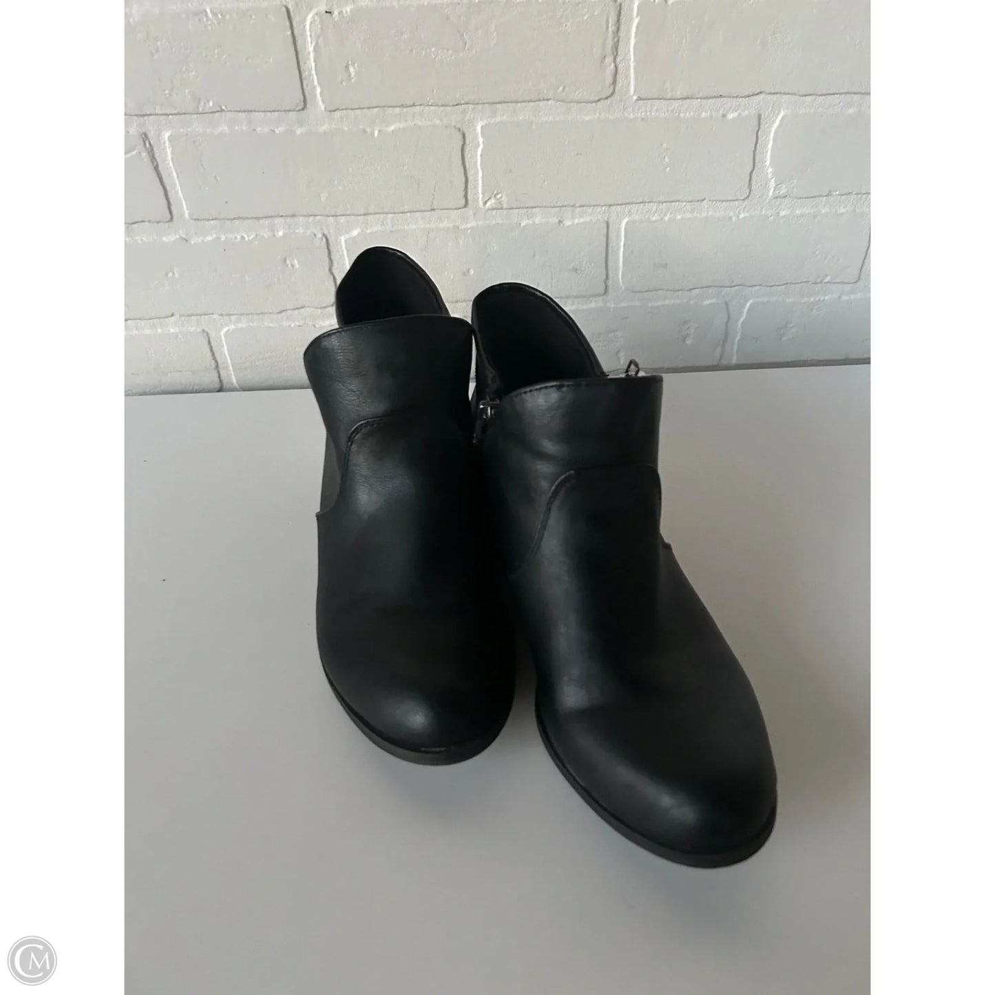 Boots Ankle Flats By Clothes Mentor In Black, Size: 9