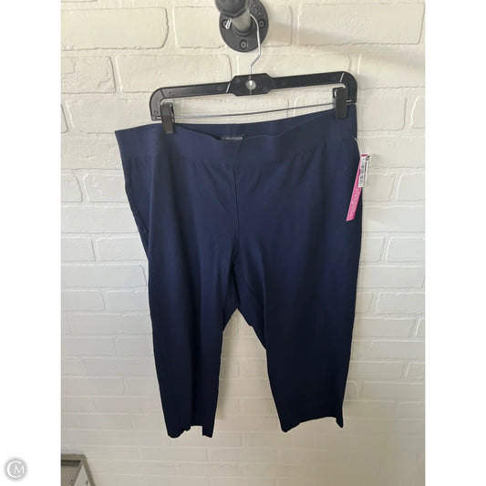 Capris By Eileen Fisher In Navy, Size: L
