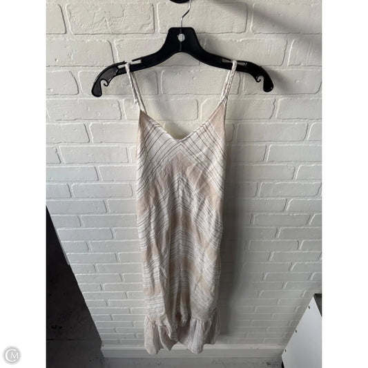 Dress Casual Maxi By Knox Rose In Tan & White, Size: S