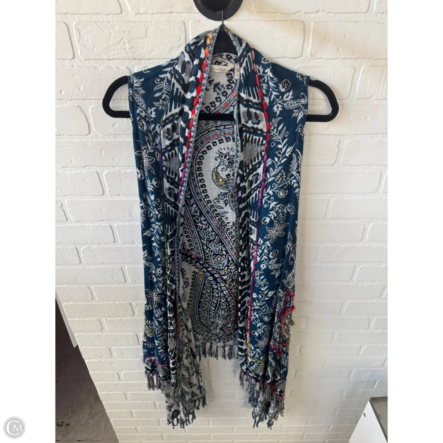 Vest Other By Soft Surroundings In Blue & White, Size: Osfm