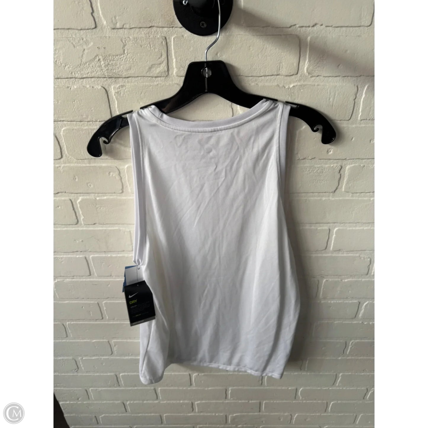 Athletic Tank Top By Nike In White, Size: M