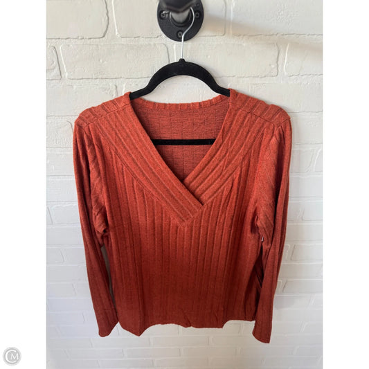Sweater By Cmf In Orange, Size: L
