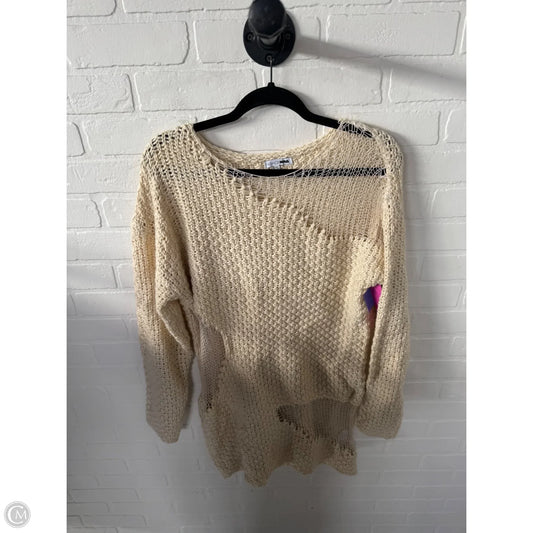 Sweater By Fashion Nova In Cream, Size: M