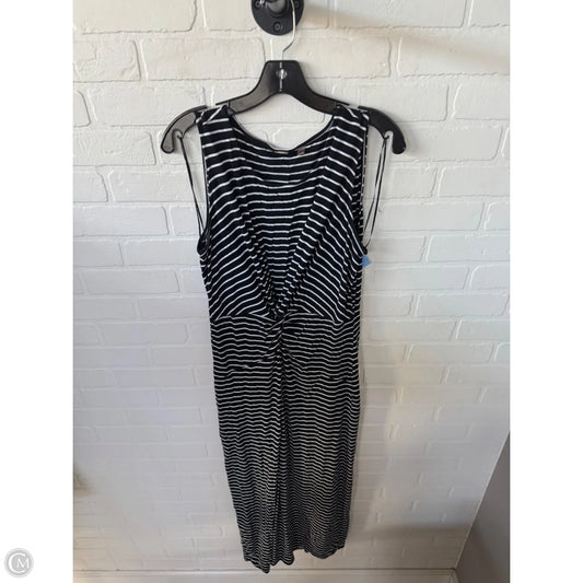 Dress Casual Maxi By Tahari In Black & White, Size: L