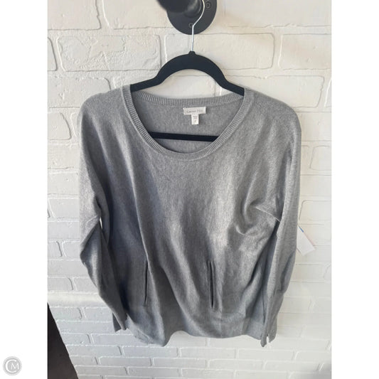 Sweater By Garnet Hill In Grey, Size: S