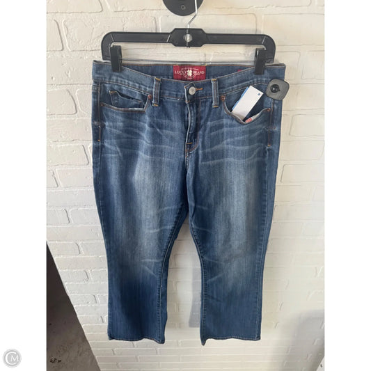 Jeans Boot Cut By Lucky Brand In Blue Denim, Size: 14