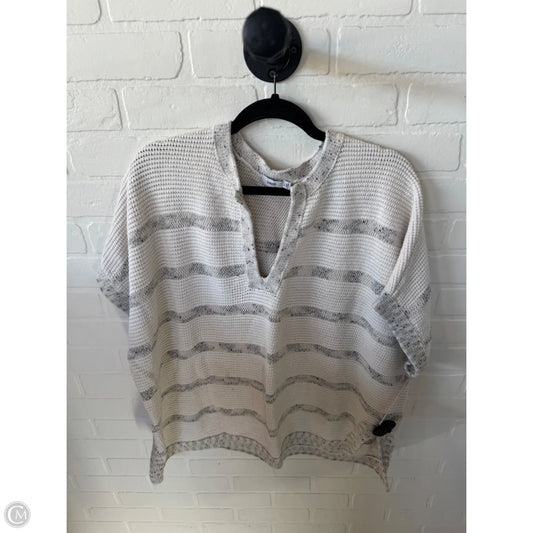 Vest Sweater By Vince In Cream & Grey, Size: M