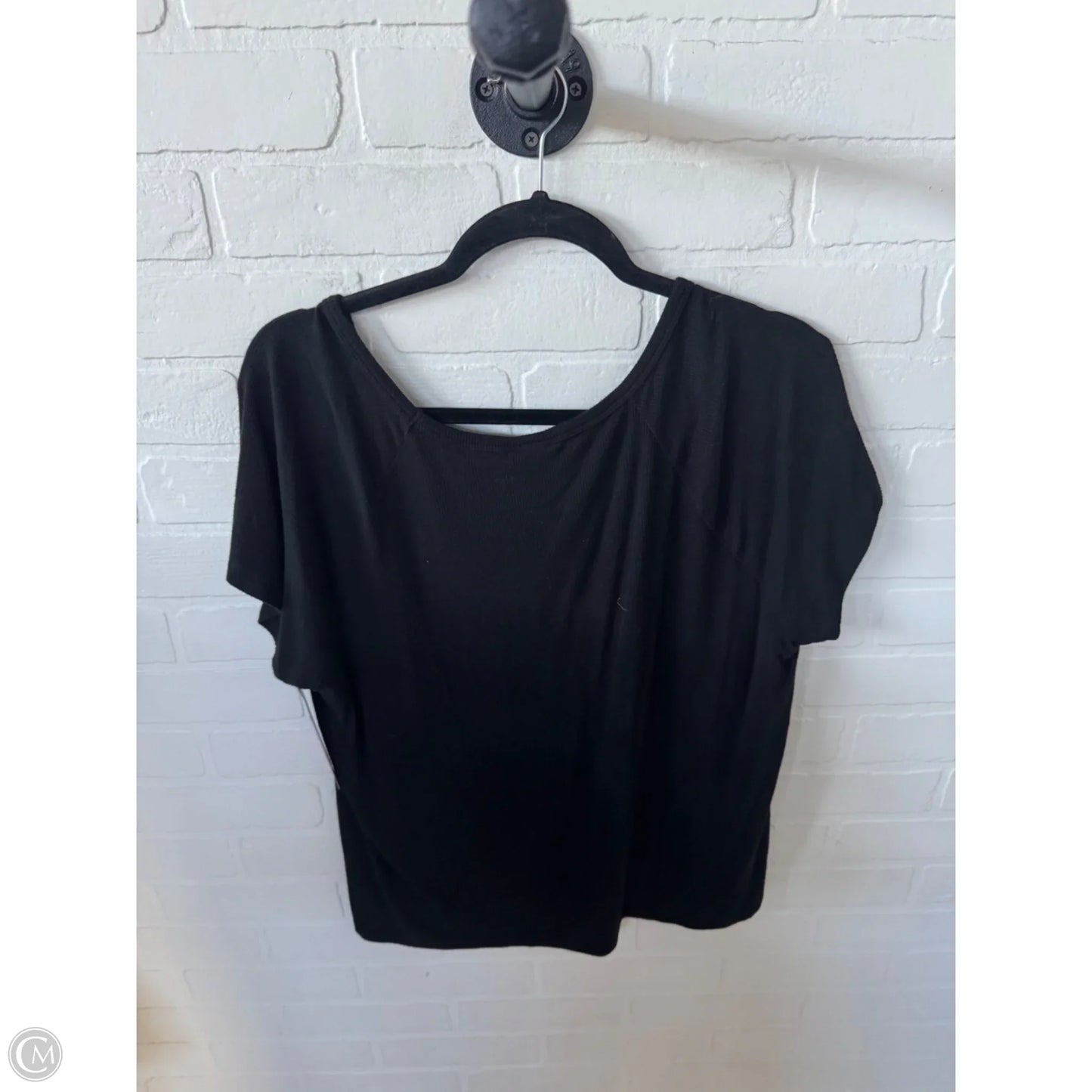 Top Short Sleeve By Cabi In Black, Size: L