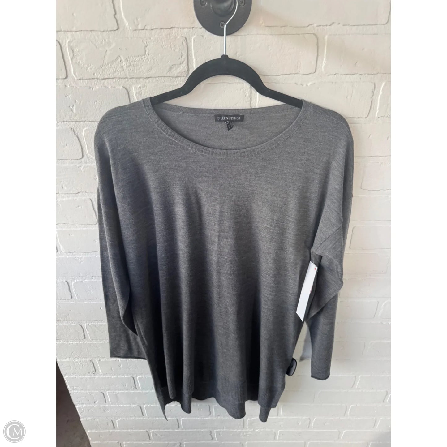 Sweater By Eileen Fisher In Grey, Size: M