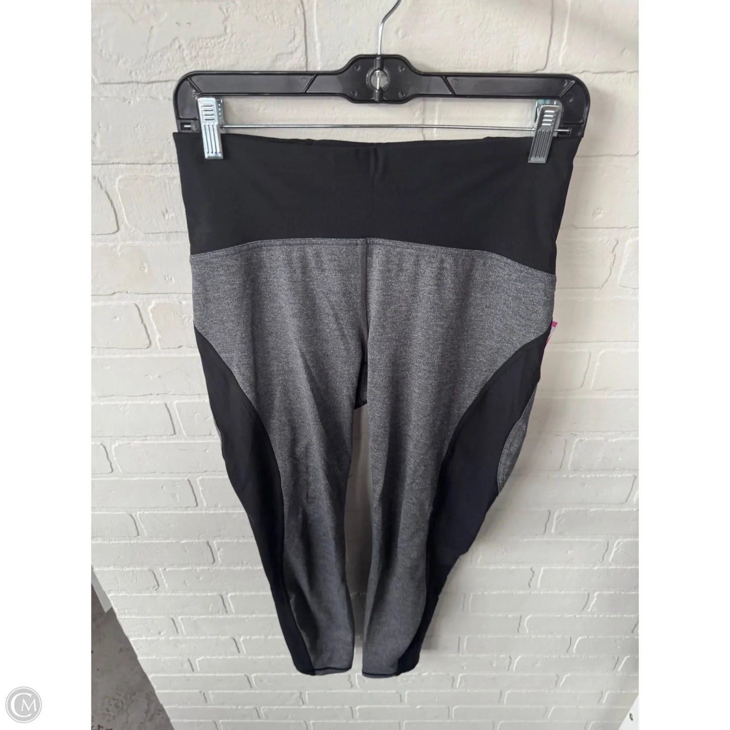 Athletic Leggings By Lululemon In Black & Grey, Size: 8