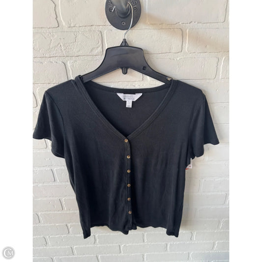Top Short Sleeve By Market & Spruce In Black, Size: L