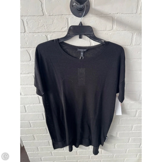 Sweater Short Sleeve By Eileen Fisher In Black, Size: Mp
