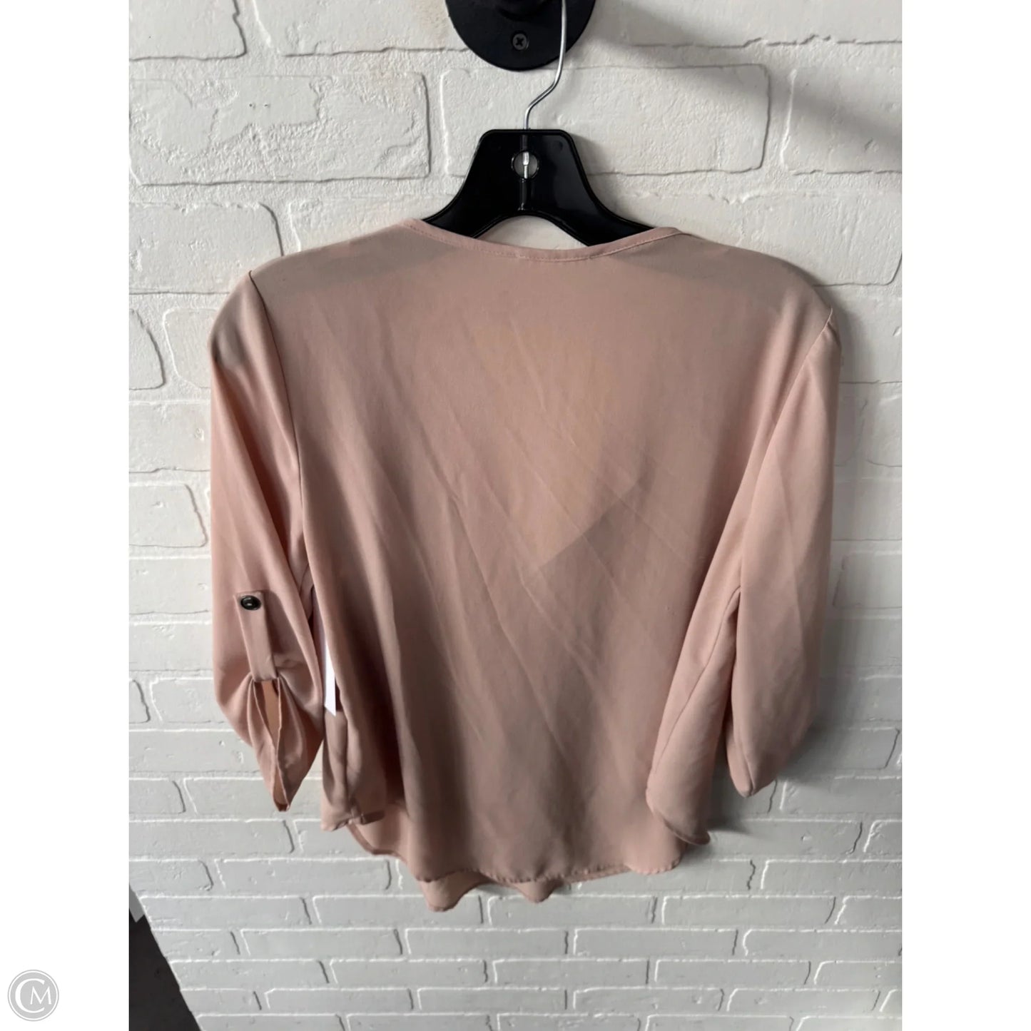 Blouse 3/4 Sleeve By Lush In Tan, Size: S