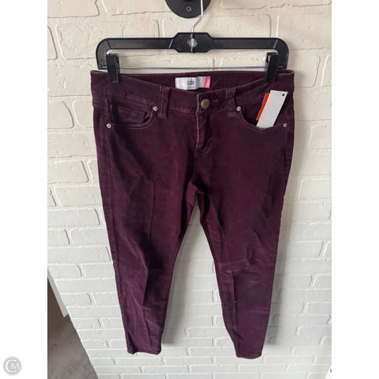 Pants Corduroy By Cabi In Purple, Size: 4