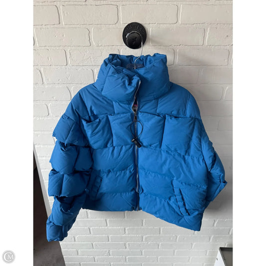 Jacket Puffer & Quilted By Shein In Blue, Size: M