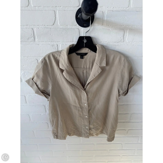 Top Short Sleeve By Banana Republic In Tan, Size: Xs