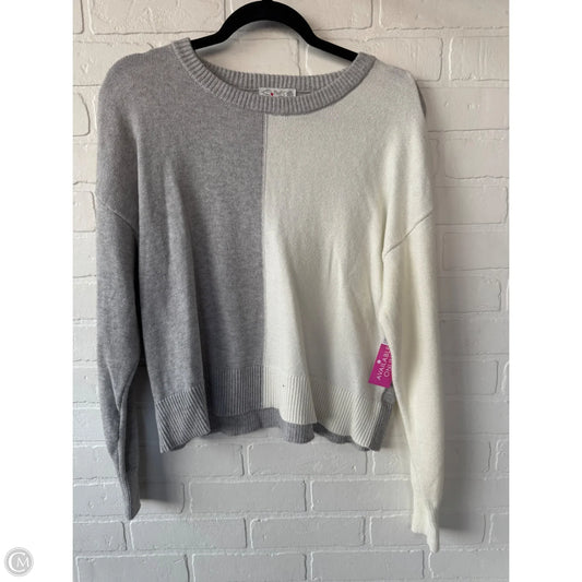 Sweater By Poof In Cream & Grey, Size: L