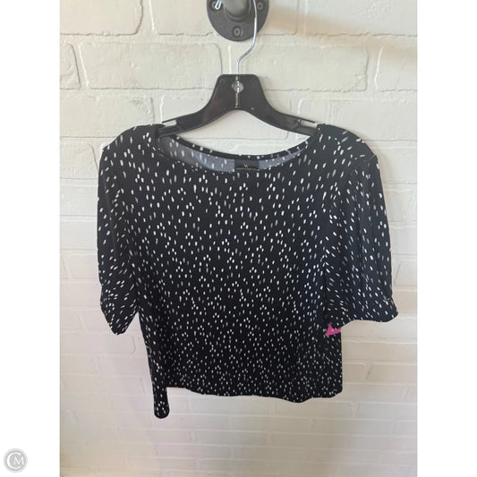 Top Sleeveless By Worthington In Black & White, Size: M