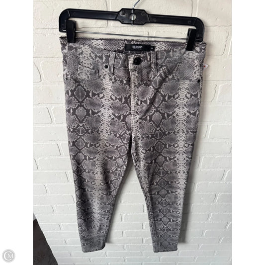 Jeans Skinny By Hudson In Snakeskin Print, Size: 8