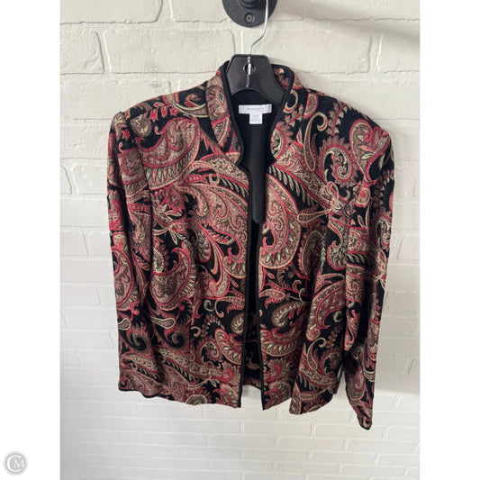 Blazer By Dressbarn In Black & Red, Size: Xl