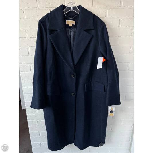Coat Wool By Michael By Michael Kors In Navy, Size: 1x