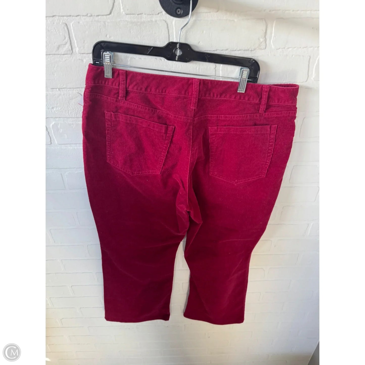 Pants Corduroy By Coldwater Creek In Red, Size: 16