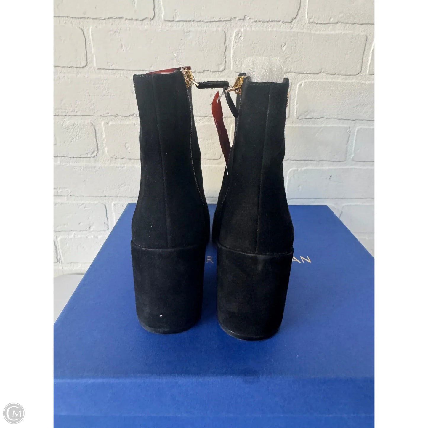 Boots Designer By Stuart Weitzman In Black, Size: 9.5