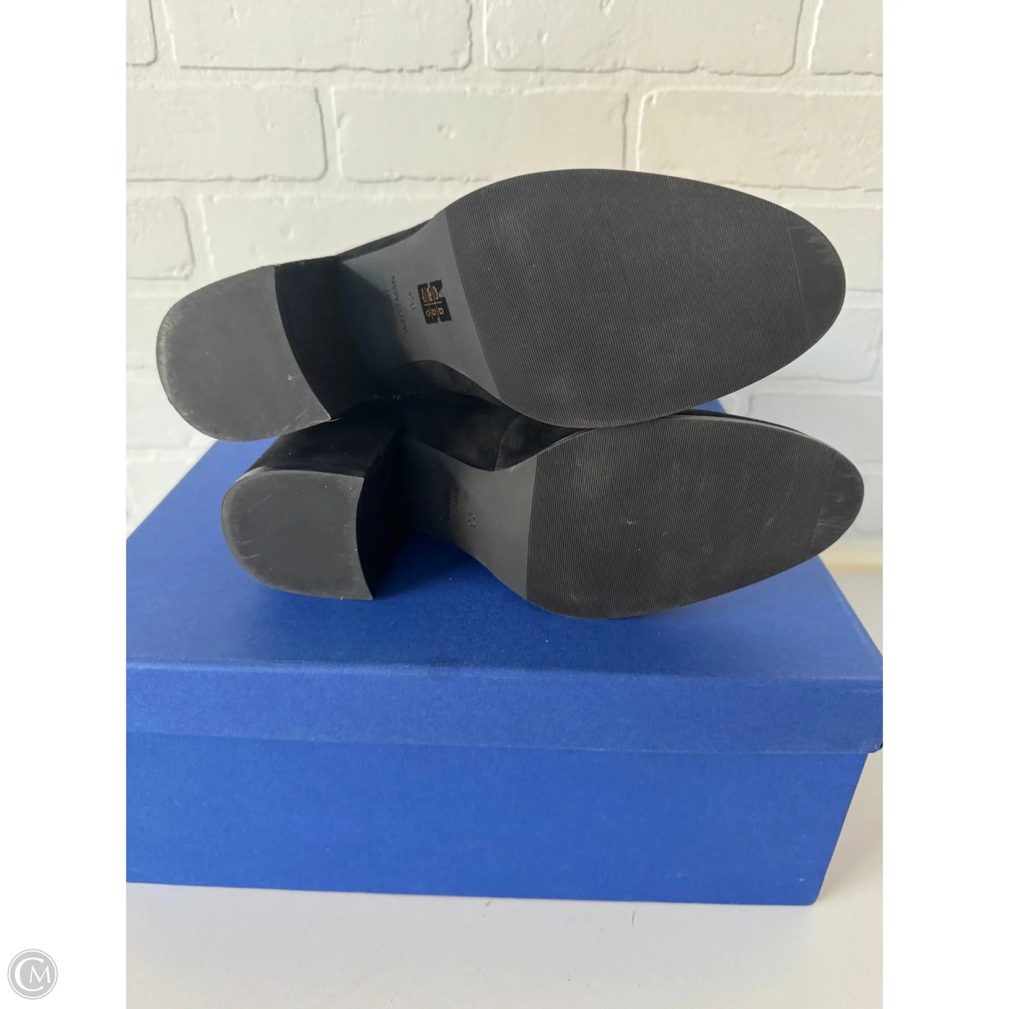 Boots Designer By Stuart Weitzman In Black, Size: 9.5