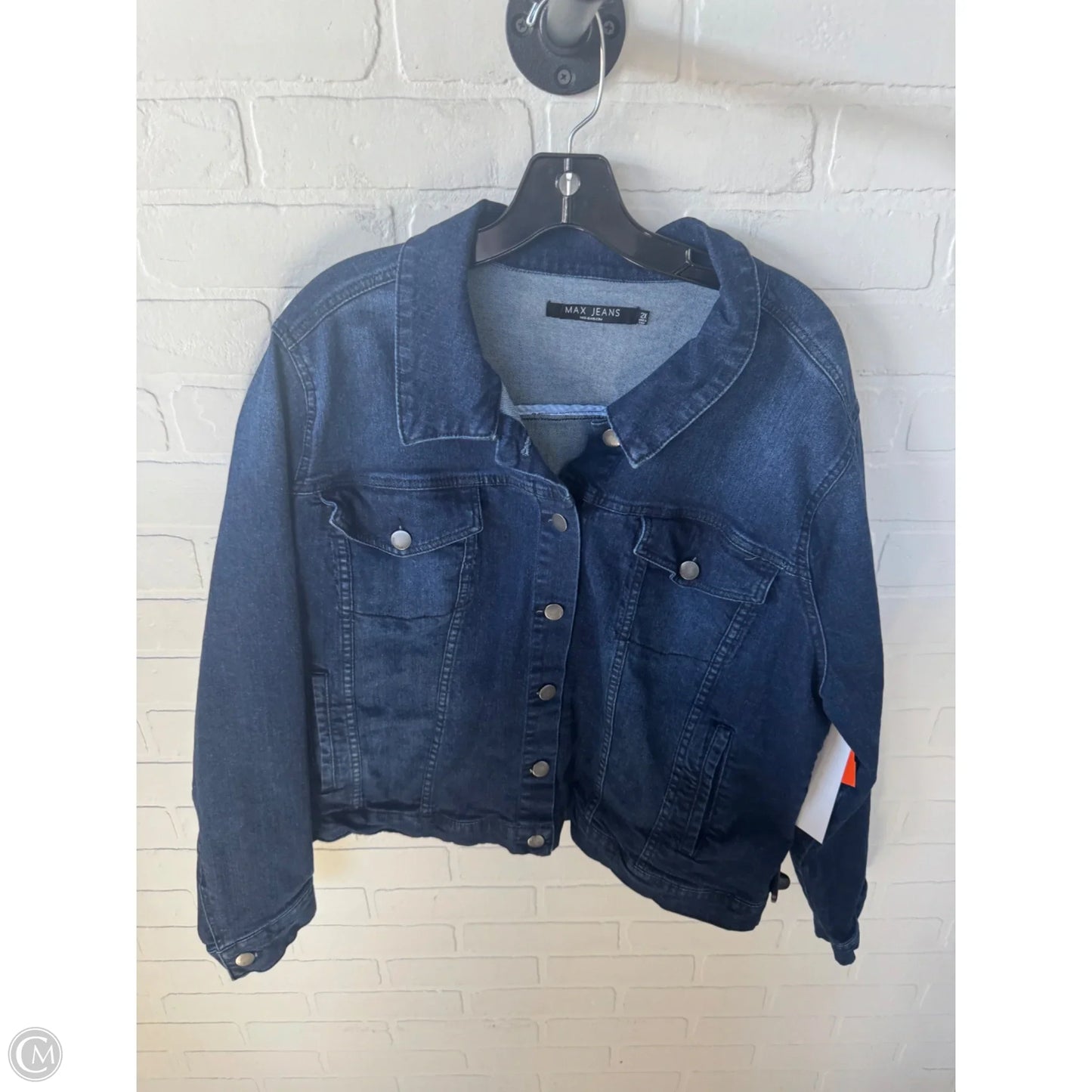 Jacket Denim By Max Studio In Blue Denim, Size: 2x