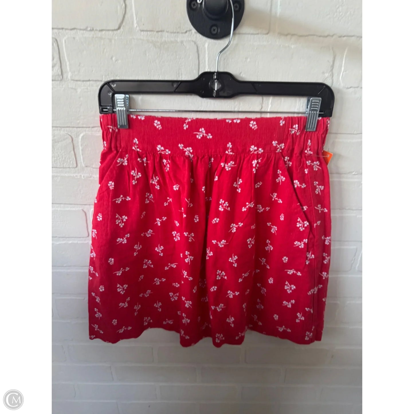 Skirt Mini & Short By Loft In Red & White, Size: 0