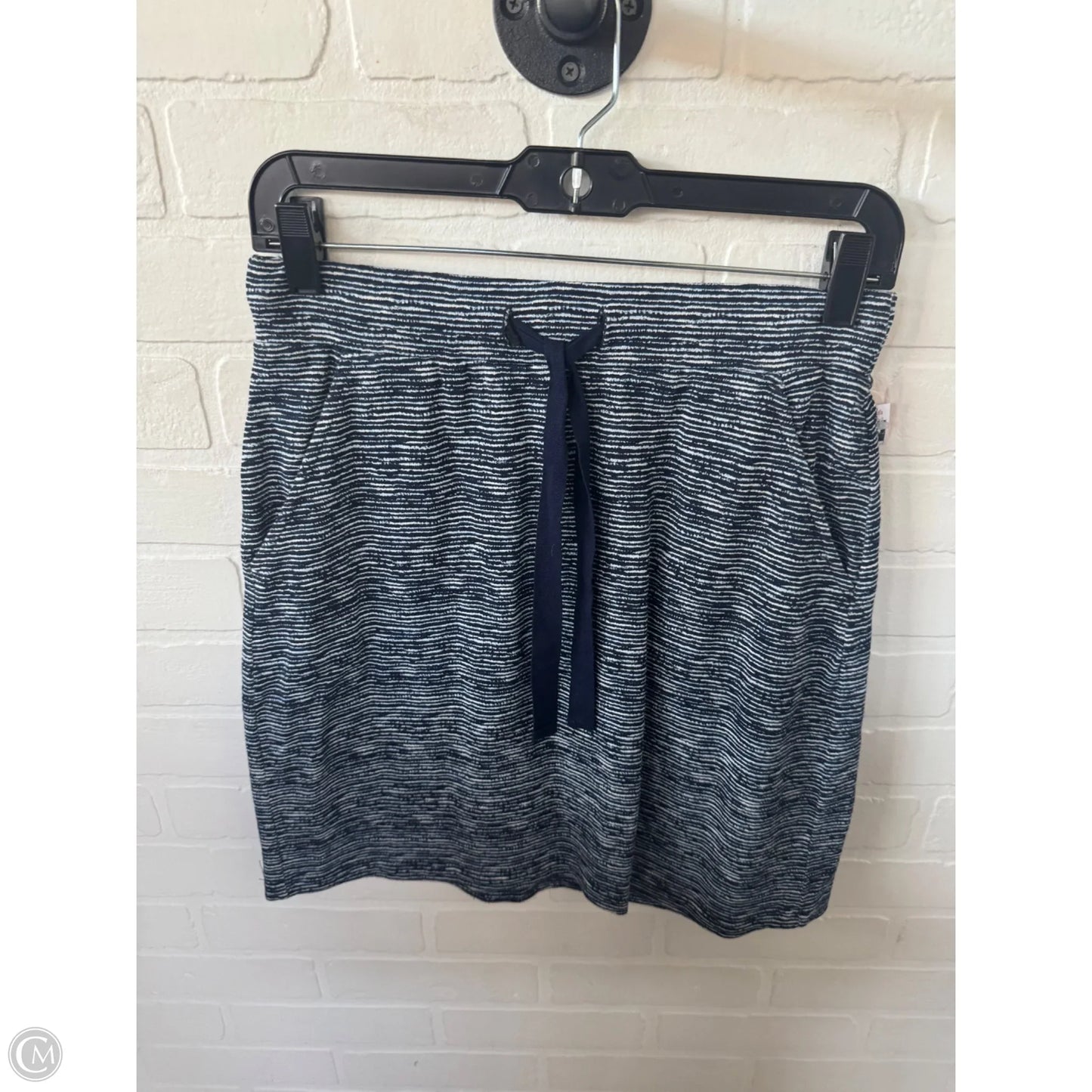 Skirt Mini & Short By Loft In Blue & White, Size: 0
