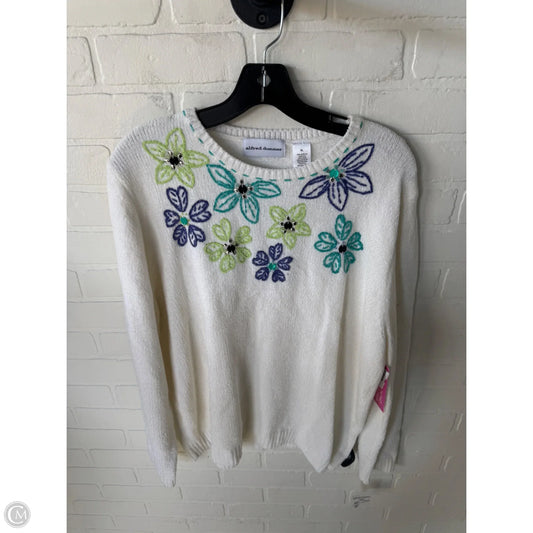 Sweater By Alfred Dunner In Blue & White, Size: Xl