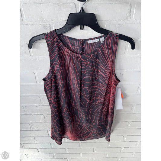 Blouse Sleeveless By Halogen In Grey & Pink, Size: S