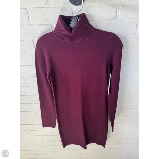 Dress Sweater By French Connection In Maroon, Size: M
