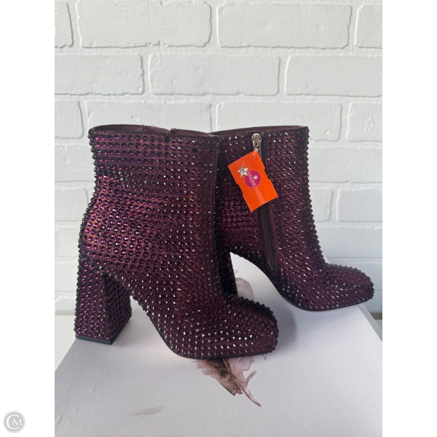 Boots Ankle Heels By Jessica Simpson In Red, Size: 6