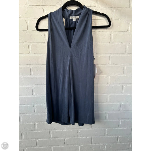 Blouse Sleeveless By Green Envelope In Blue, Size: L