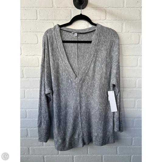 Top Long Sleeve By Evereve In Grey, Size: Xl