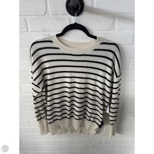 Sweater Cashmere By Cynthia Rowley In Black & Cream, Size: M